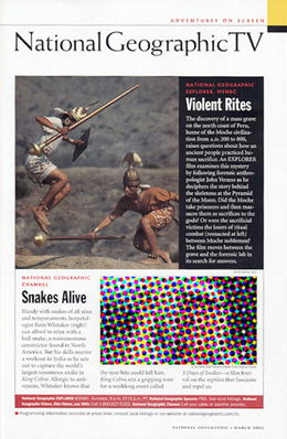 National Geographic Magazine "Moche Murder Mystery"
